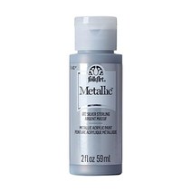 포크아트 K658 페인트 아크릴 메탈릭 2Fl 오즈1팩 앤티크 골드, Paint, Silver Sterling