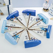 배모형 범선 지중해 돛단배 모형 순풍선 창의 테이블 장식 목조 보트 공예품, 25 화이트