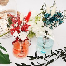 1+1 라미유 프리저브드 드라이 플라워 디퓨저 원형 120ml, [퍼플,화이트] 클린코튼