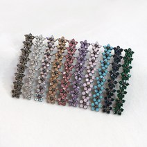 [비투쥬얼리] 10 color 큐빅 플라워 자동핀