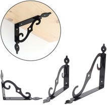 블랙 엔틱 선반 고정 지지대 받침대 브라켓 소 중 대 사이즈선택 3개입 1세트