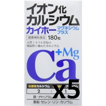 이온화 칼슘 카이호 마그네슘 플러스 빠른 흡수력 180정 x 5개 배송ems무료