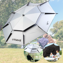 파라솔연구소 각도 조절 대형파라솔 캠핑가림막 초대형우산 낚시 캠핑 차박 주문 후 제작, 파라솔연구소 관절 파라솔