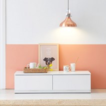 온가구 온라인가구단지 거실장 낮은 1200 4colors G5290 테이, 화이트, 화이트