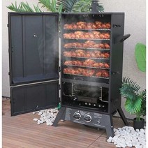 업소용 대형 훈연 바베큐 그릴 야외 훈제 치킨 통삼겹, (6단 그릴) 액화가스 모델