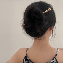 터치온리 실버 은 올림머리 비녀 나선형 골드 심플 헤어 비녀