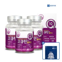 종근당건강 코큐텐 플러스 3병(6개월분) + 쇼핑백 / 코엔자임Q, 단품, 단품