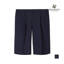 인디안 TREMOLO 블루 잔체크 패턴 폴리써커 반바지__TRBDSUY5111
