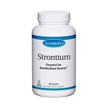 EuroMedica Strontium - 60 Capsules - Key Mineral for Bone Health - Supports Bone Formation Strength, 1, 기타