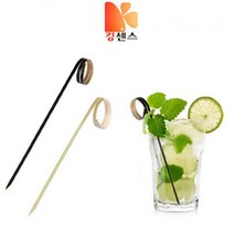 주방센스 칵테일픽, 칵테일틱(검정)-12cm-(1봉지-50개입)