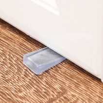 투명 실리콘 문쾅 문닫힘방지 문고정 방문도어스토퍼 문받침대 가구 높이 조절 패드, 4개