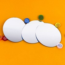 (KO) 깨지지 않는 안전거울 타원형 3개X1봉 아크릴거울