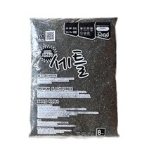 세틀 산처리 자연흑사 8kg-구피 열대어 수초 어항용 바닥모래/헬로아쿠아