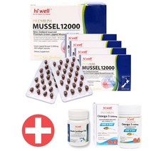 하이웰 뉴질랜드 초록입홍합 오일 12000 200캡슐 + 상어연골 + 오메가3 증정