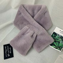 ZDD 겨울 레오파드 퍼머플러 소프트터치 고리 쁘띠머플러 털목도리 여성 넥워머