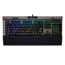 커세어 Corsair K95 RGB 플래티넘 기계식 게이밍 키보드 - 프로그래밍 가능한 매크로 키 6개 - USB 패스스루 및 미디어 제어 - 가장 빠른 체리 MX 속도 - RGB, MX Speed, Gunmetal, Gunmetal