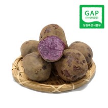 GAP 하동 보라색 유황감자 (대) 4.7kg 보라색감자 2023년 봄수확 감자 자영감자, 1박스
