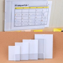 아크릴게시판 안내문 스탠드 POP 카페 메뉴판 고급 부착식 215x50mm, 사이즈