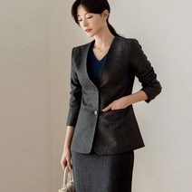 시크라인 덴클라인 노카라 헤링본 셋업 자켓 CLLC-C-21