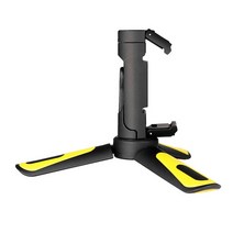 카메라 액션캠 디지털 삼각대 트라이 포드 짐벌 호환용 kingjoy officia kt-18 tripod for phone mini tripod for mobile stand 홀더, 협력사, 노란색
