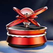 차량용 내부 악취제거 데일리 회전방향제 세단 화물차 영업차 SUV 승합차, 레드, 클린코튼 10ml