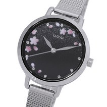 로이드 트렌디 플라워 무빙디스크 시계 LL2G19410ISS