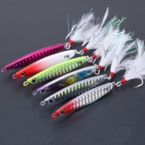 메탈지그 산천어 삼치 갈치 고등어 루어낚시 14g, 더블훅메탈지그14g