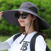 선호리빙 자외선 차단 챙넓은 대형 등산모자 남성 여성 등산 낚시 캠핑 여행 썬캡 가리개 버킷햇