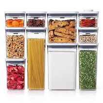 OXO 옥소 굿 그립 식품용기세트 10-피스 팝 컨테이너, 10 Piece Set, 10-Piece Set