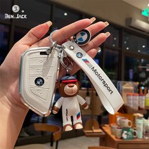 벤잭 BMW 캐릭터 키링 열쇠고리, 블랙