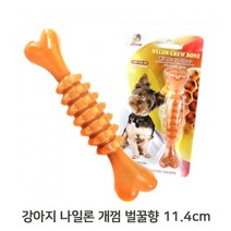 덴탈케어 벌꿀향 강아지 개껌 나일론 스트레스 해소, 11.4cm