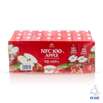 ZU 프리미엄 사과 NFC 착즙주스 200ml X 24입, 단품, 단품
