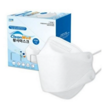 크린웰 황사마스크 화이트 대형 KF80, 60개입, 4개