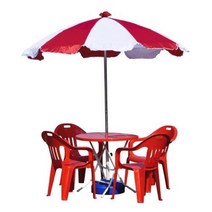 야외 캠핑 낚시 4인용 파라솔세트B(소-파랑-받침포함), 사각_빨강_녹색
