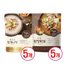 아워홈 푹고은 도가니탕 400g x 5개 + @ ( 총 10개 모음 ), 도가니탕400g  5개+차돌된장찌개300g 5개