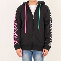 스트릿 오버핏 양팔나염 쭈리 후드집업 락사이코 점퍼 남녀공용