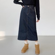 생지 논페이드 롱스커트