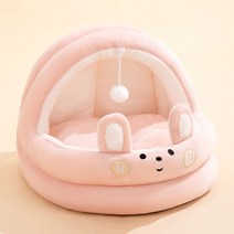 마브펫 강아지 고양이 소프트 돔하우스 숨숨집, 핑크