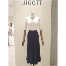[JIGOTT]지고트 JL4E1SK04 주름 니트 스커트