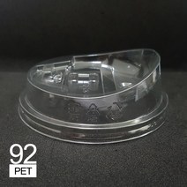 커피바바 92파이 아이스컵뚜껑 롱개폐형 100개 뚜껑, 1팩, 100개입