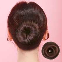 똥머리 가발 올림머리 당고머리 만두머리 부분 가발똥머리가발 똥머리밴드 똥머리 셀프똥머리 똥머리만들기 부분가발 당고머리 만두머리 똥머리스틱, 블랙(a)