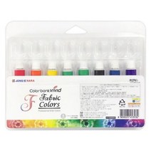 종이 나라 비비드 패브릭 물감 8색 직물 옷감 염료 염색 페인트 잉크