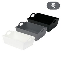 프랑코 소품바스켓 (중) 바구니 정리함, 블랙