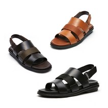 (21SS)인텐스 남성 소가죽 쓰리 스트랩 샌들 4cm LCMW55I126