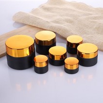 캔들만들기재료 캔들유리용기 소이캔들만들기 DIY빈유리 병 5g 10g 50g 미니 냄비 매트 블랙 화장품 페이, 02 gold lid_07 100g
