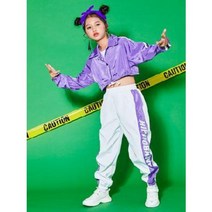 키즈 아이돌 케이팝 힙합 공연 여아 스트리트 웨어 세트 재즈댄스복 드럼패션 패션쇼키즈 댄