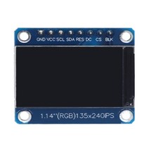 1.14 인치 IPS OLED 디스플레이 모듈 LCD 화면 135x240 RGB TFT Arduino ST7789 보드 SPI 풀 컬러 HD 8pin DIY, [01] 1.14 TFT