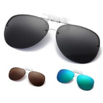 JAYART_남자 여자 안경 위에 쓰는 클립 둥근테 편광 선글라스 형선 클립온 특이한 탈착썬 온선 에쓰는 탈부착+jac220909