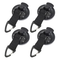 야외 흡입 컵 앵커 고정 후크 타이 다운 캐러밴 캠핑 tarp as car side awning pool tarp tent secure hook universal, 검은색