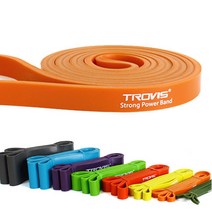 트로비스 풀업밴드(2단계)오렌지 파워밴드 턱걸이보조 튜빙밴드